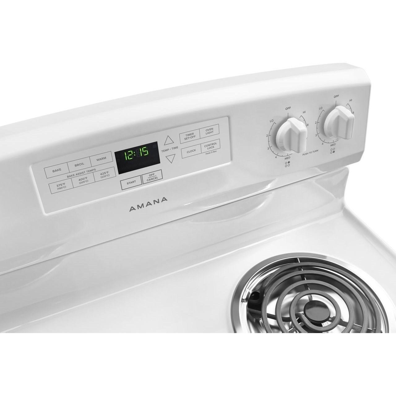 Amana ACR4303MFW30inch Amana® Electric Range with Bake Assist Temps